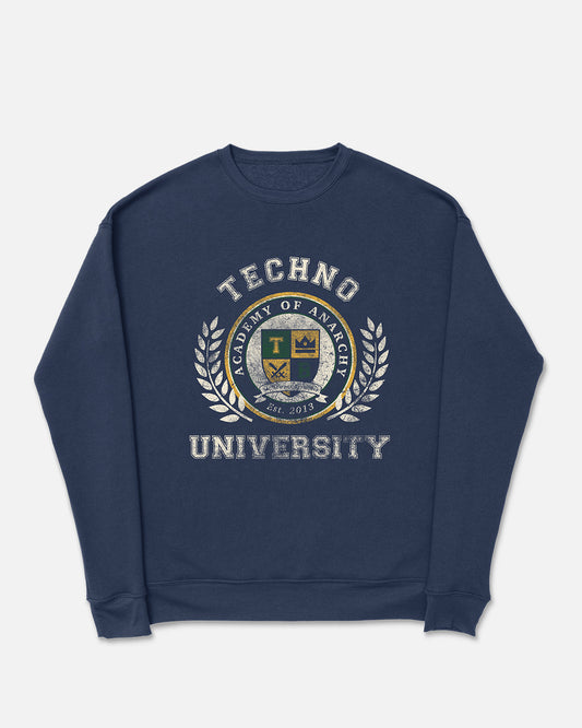 Techno University Crewneck Sweatshirt (Navy)