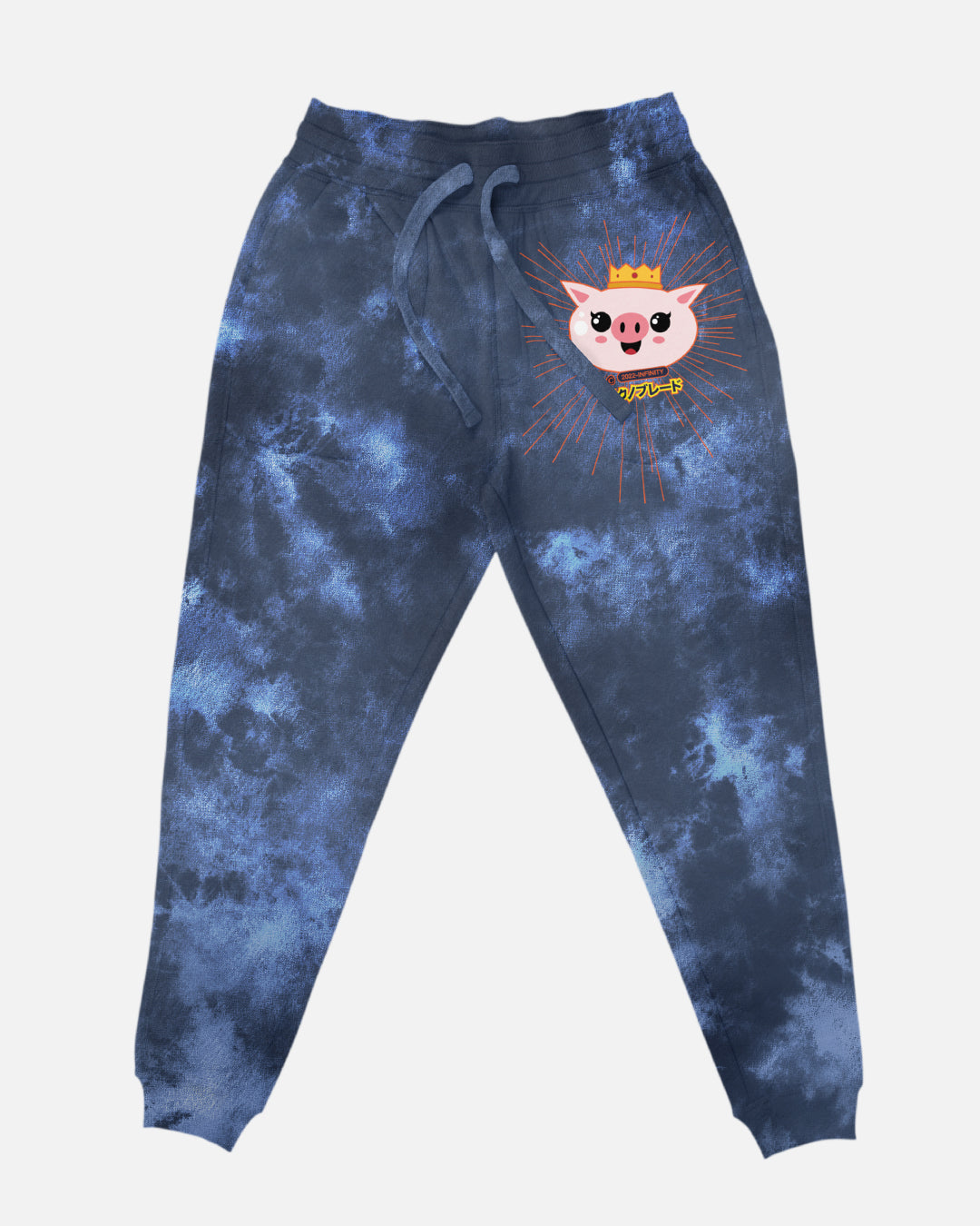 Technoblade TEKUNOBUR DO Sweatpants Navy Tie Dye Technoblade Official