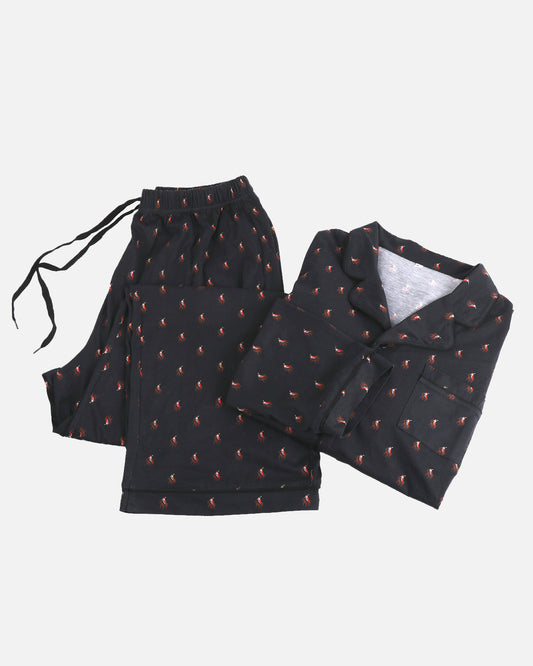 Carl Pajama Set (Black)