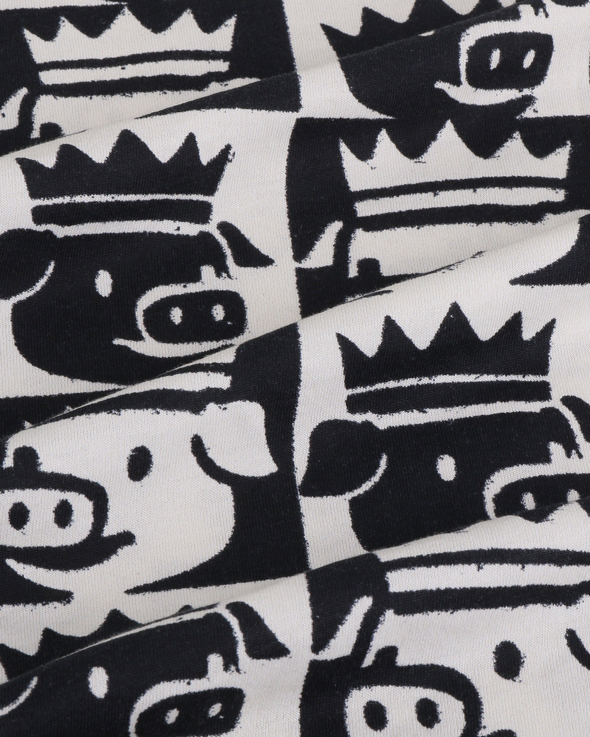 The King Pajama Set (Black/White)