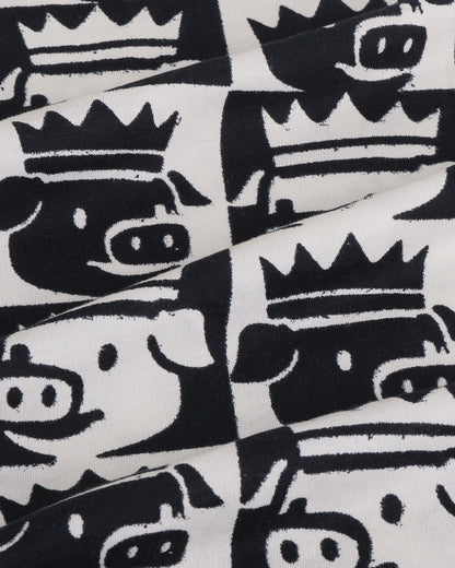 The King Pajama Set (Black/White)