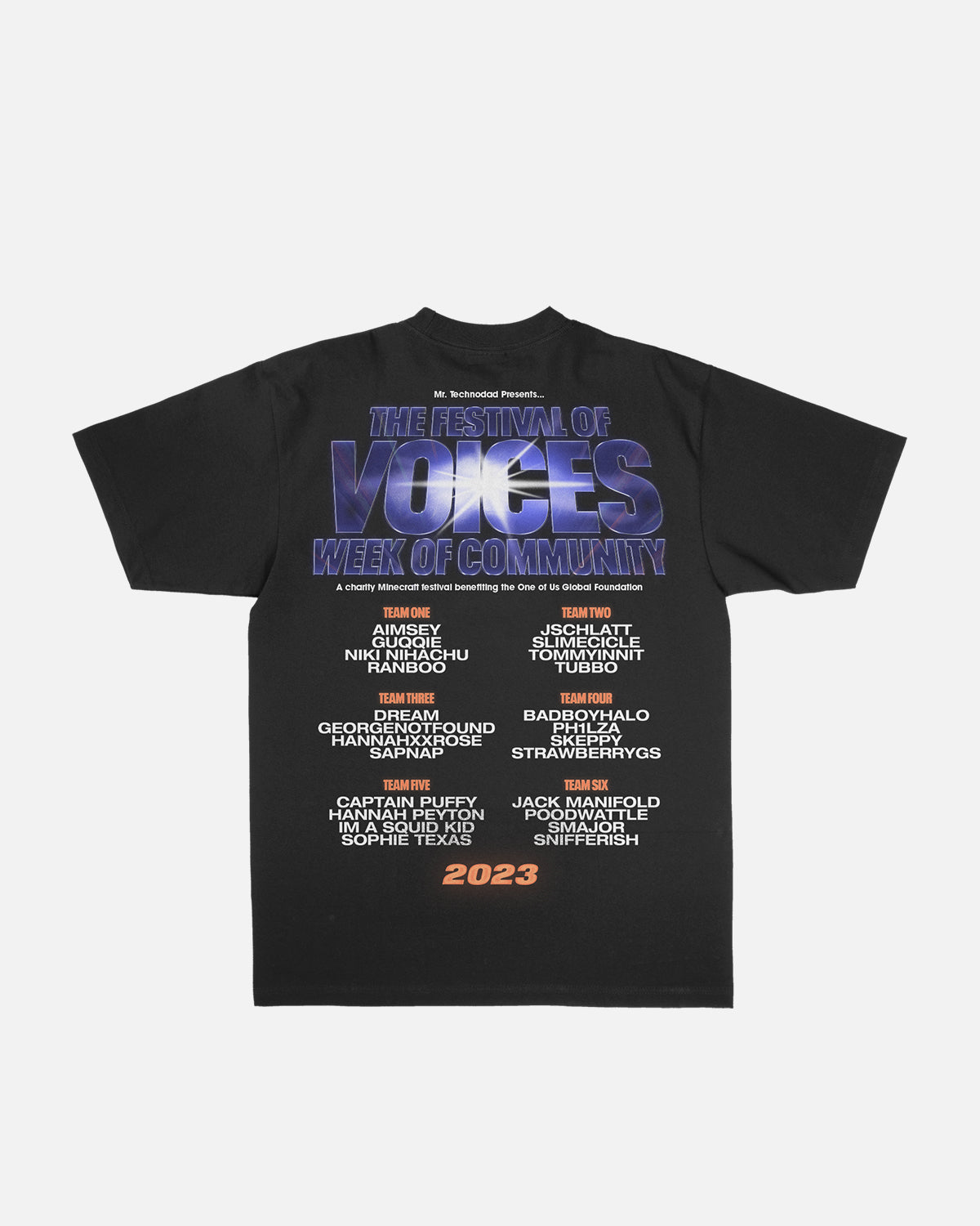 Festival of Voices T-Shirt (Black)