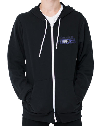 Festival of Voices Zip Up Hoodie (Black)