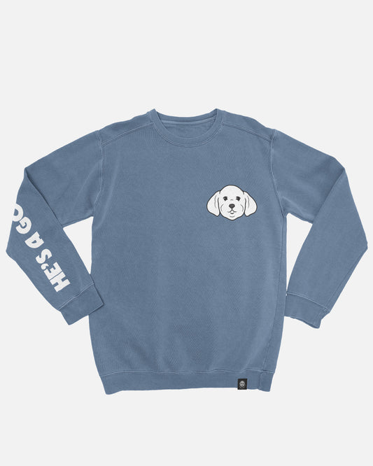 Good Boy Crewneck Sweatshirt (Denim)