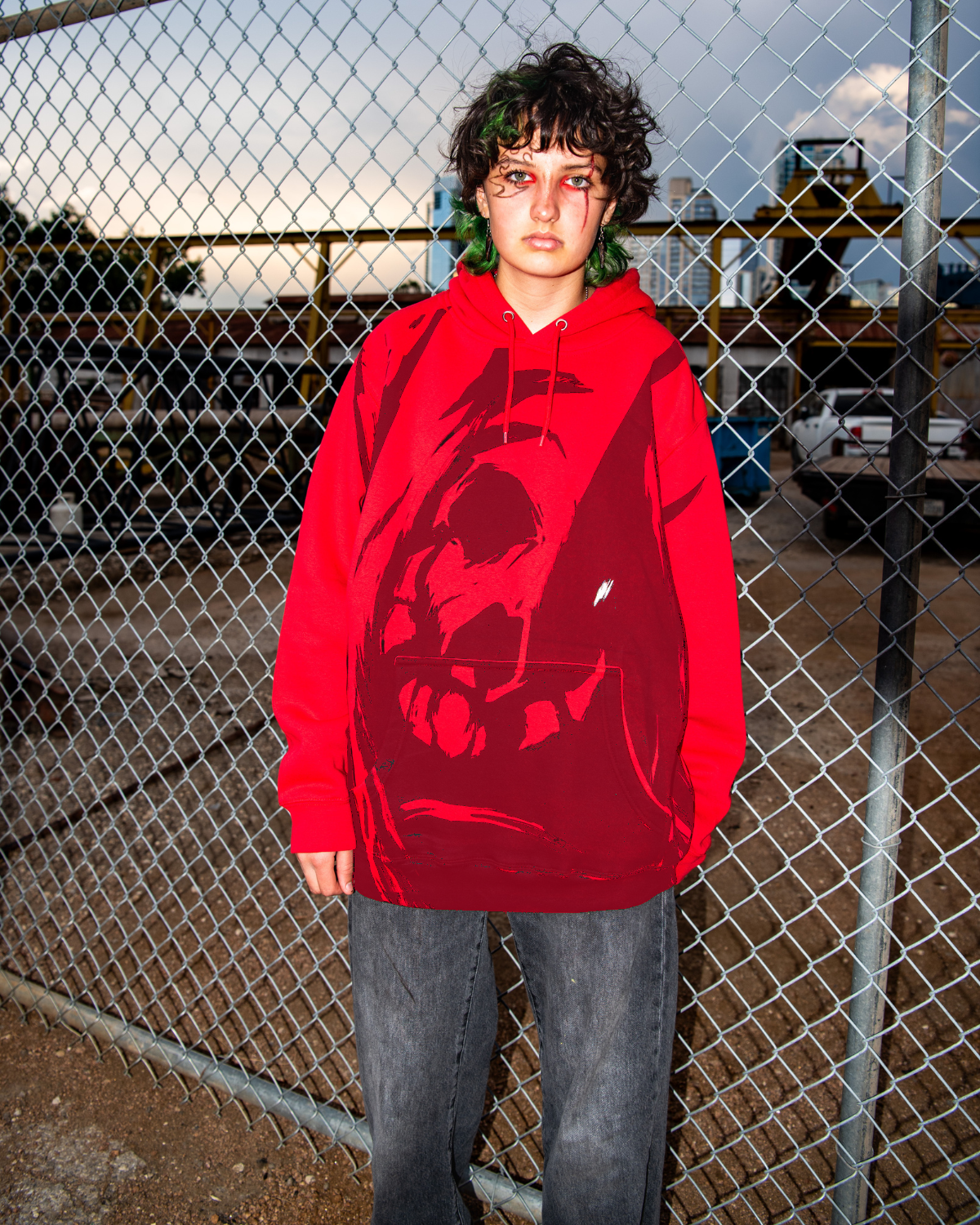 Blood God Rises Hoodie (Red)