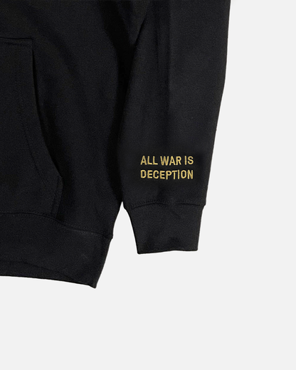 All War Is Deception Zip-Up Hoodie (Black)