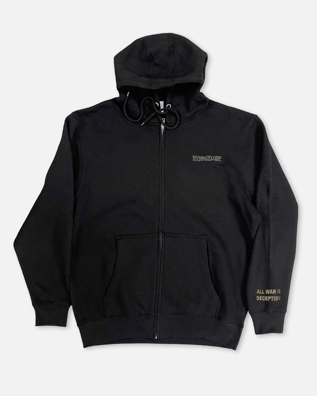 All War Is Deception Zip-Up Hoodie (Black)