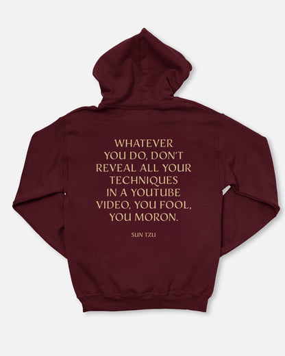 Deception, Blade, Victory, King Pullover Hoodie (Burgundy)