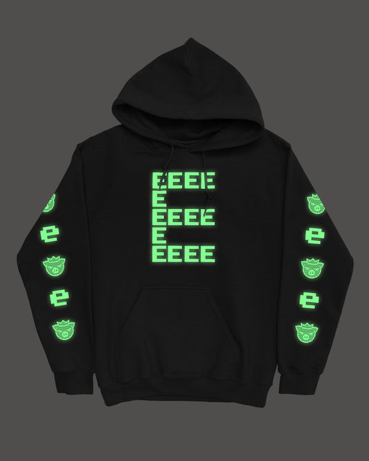 E Redux Glow In The Dark Hoodie (Black)