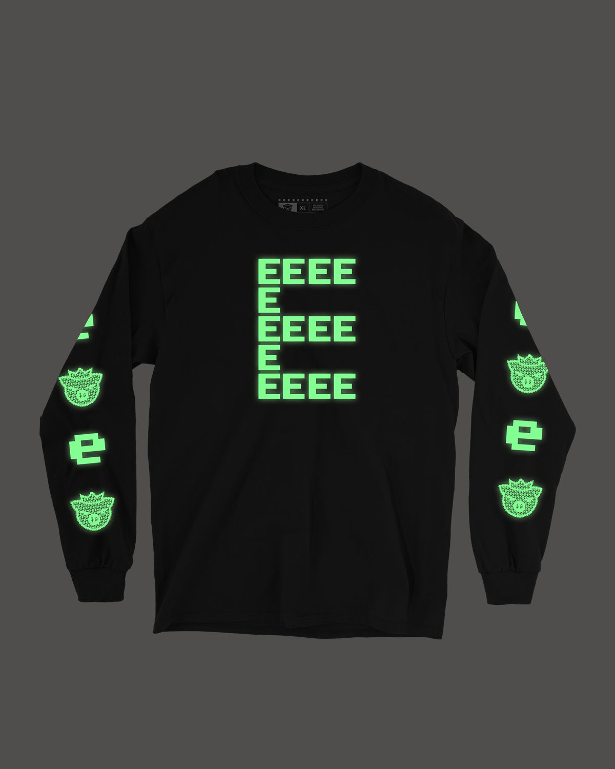 E Redux Glow In The Dark Long Sleeve Tee (Black)