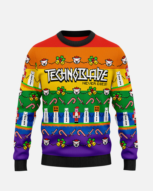 Technoblade Holiday Knit Sweater (Pride Edition)