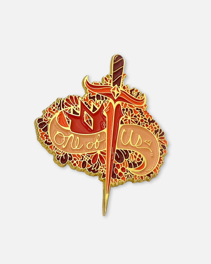 One Of Us Crown Sword Pin