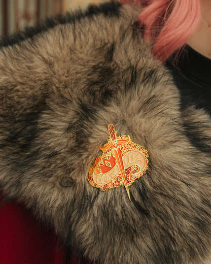One Of Us Crown Sword Pin