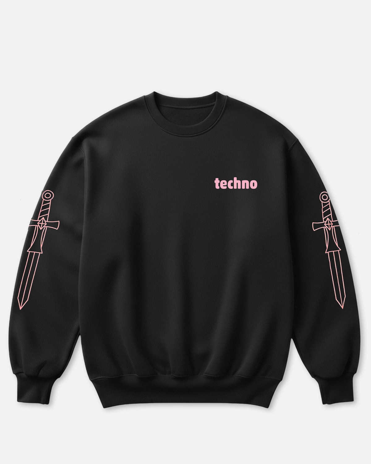 Techno Said It Crewneck Sweatshirt (Black)