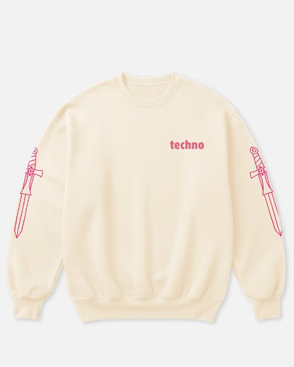 Techno Said It Crewneck Sweatshirt (Cream)
