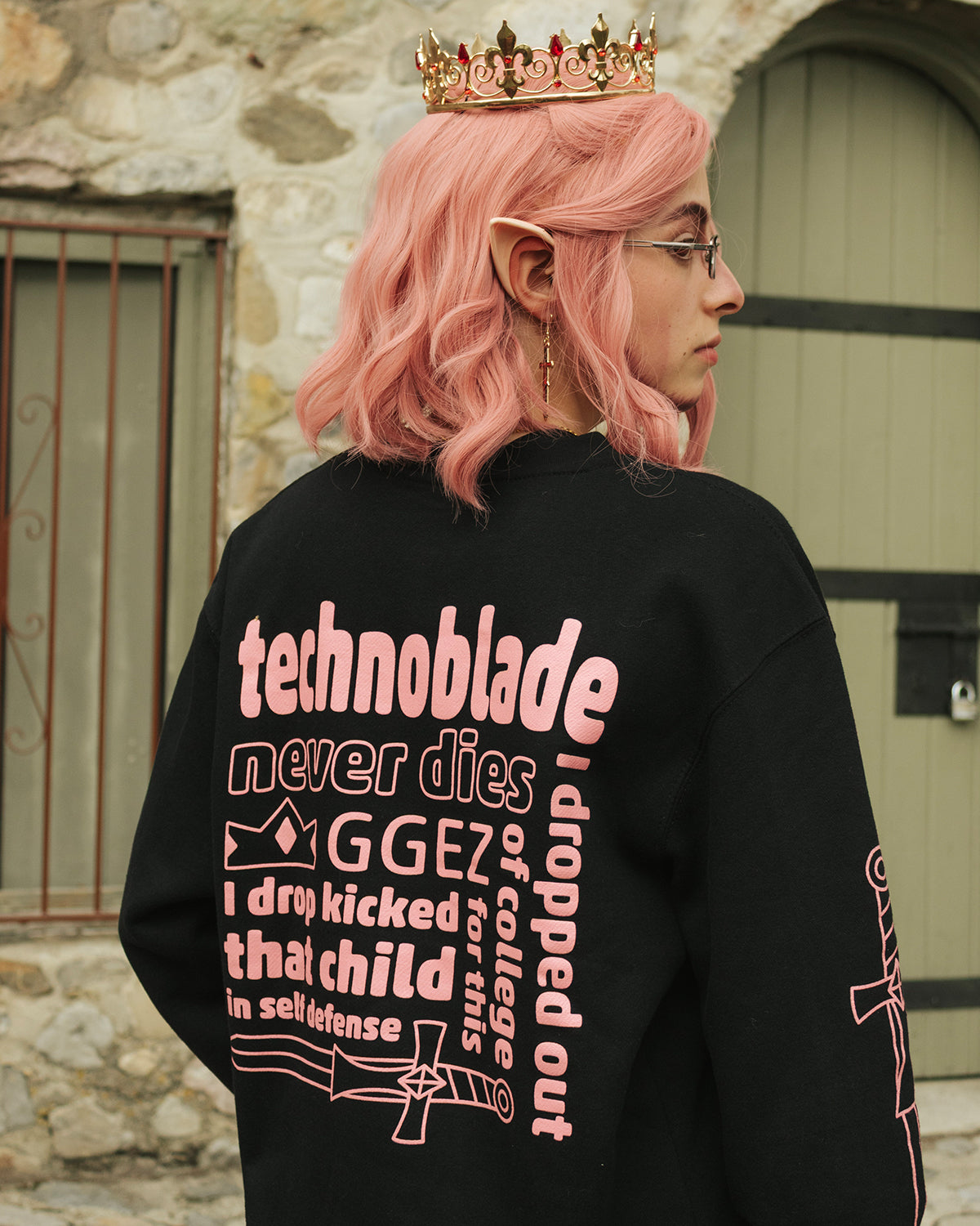 Techno Said It Crewneck Sweatshirt (Black)