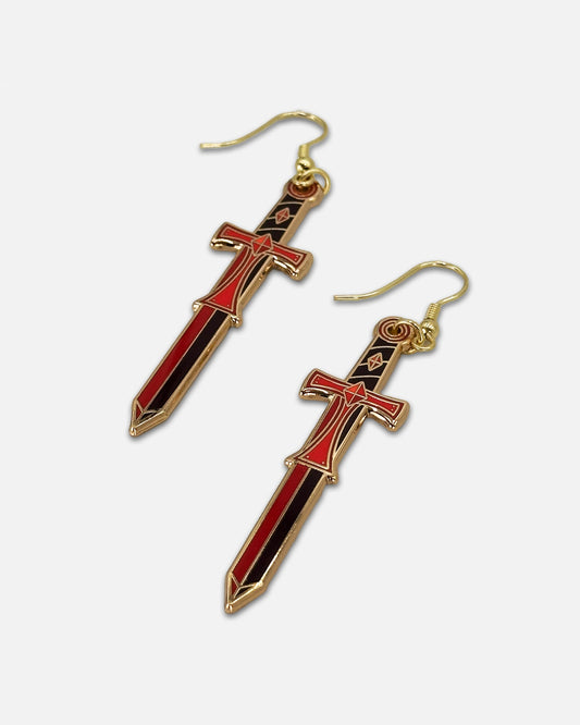 Techno Sword Earrings
