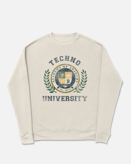 Techno University Crewneck Sweatshirt (Sandshell)