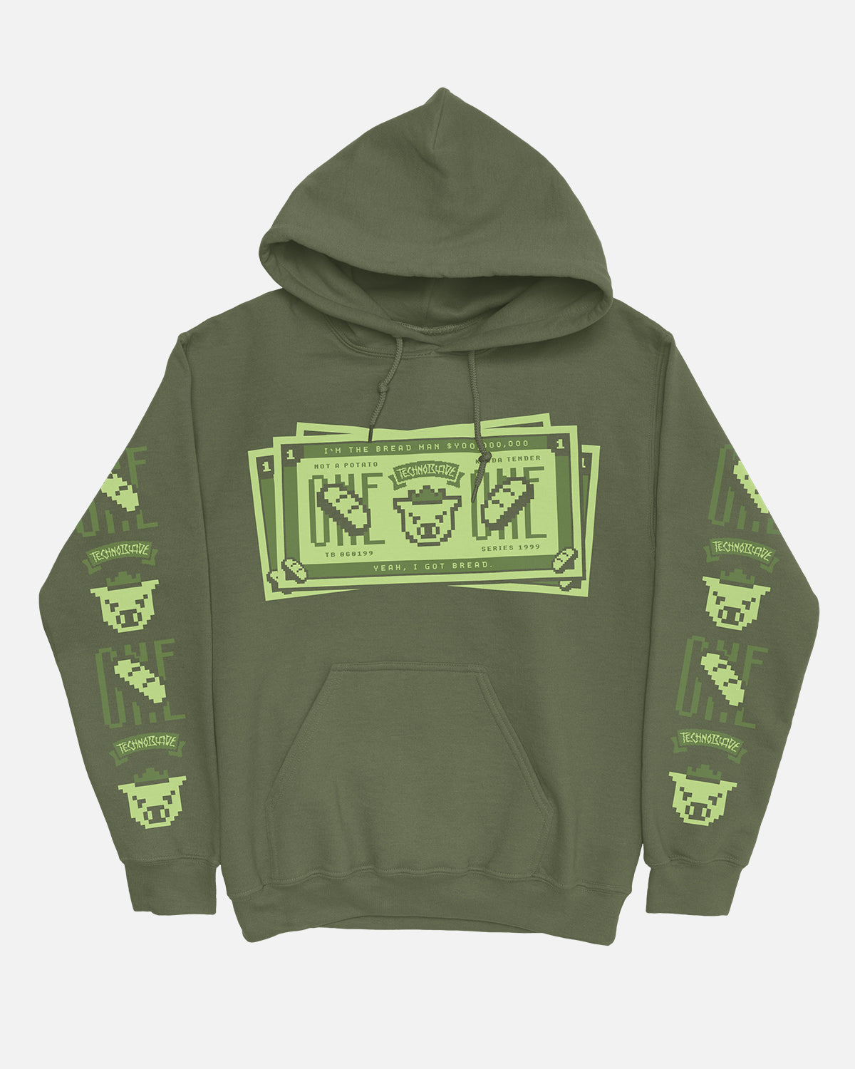 The Bread Man Hoodie (Army Green)