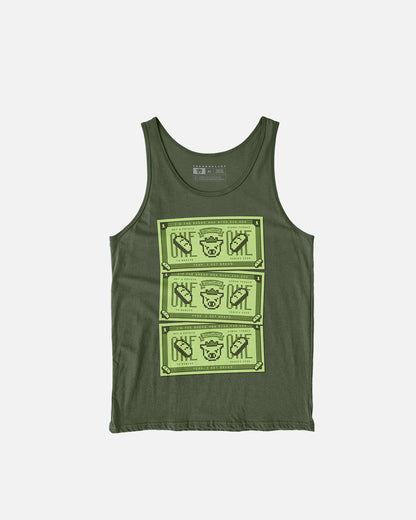 The Bread Man Tank Top (Army Green)