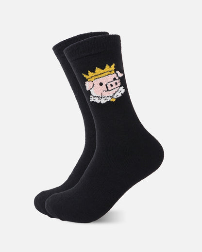 The King Cozy Socks (Black)