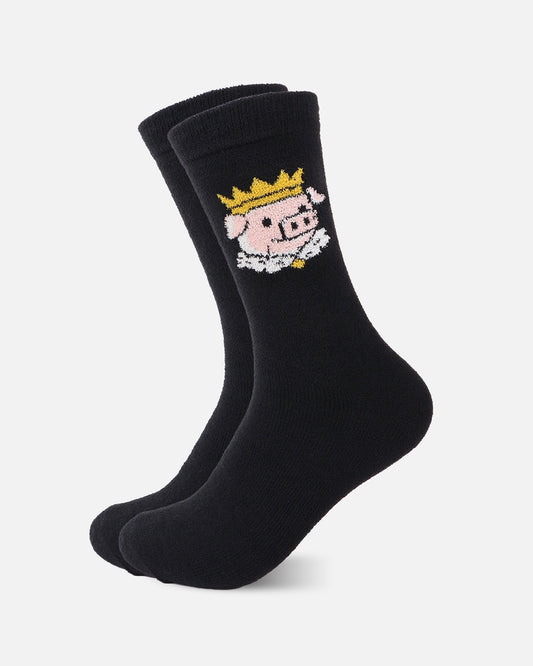 The King Cozy Socks (Black)