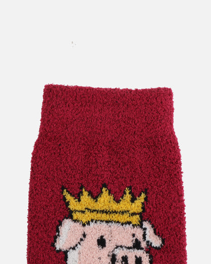 The King Cozy Socks (Red)