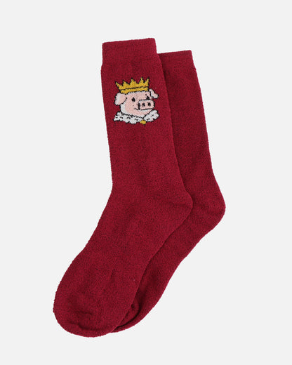 The King Cozy Socks (Red)