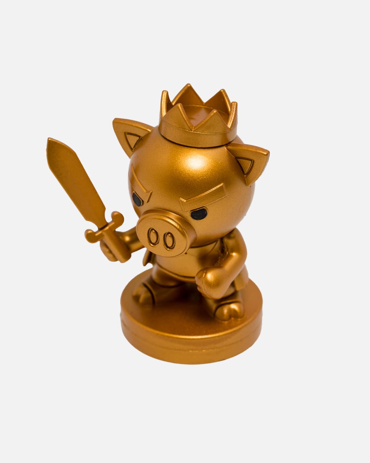 Golden King Metallic Gold Molded Toy