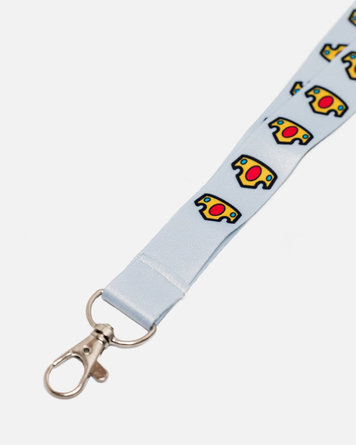 Classic Crown Lanyard (Light Blue)