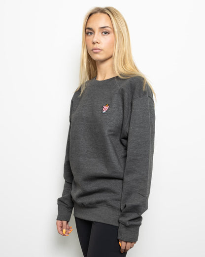 Classic Pig Crewneck Sweatshirt (Charcoal Heather)