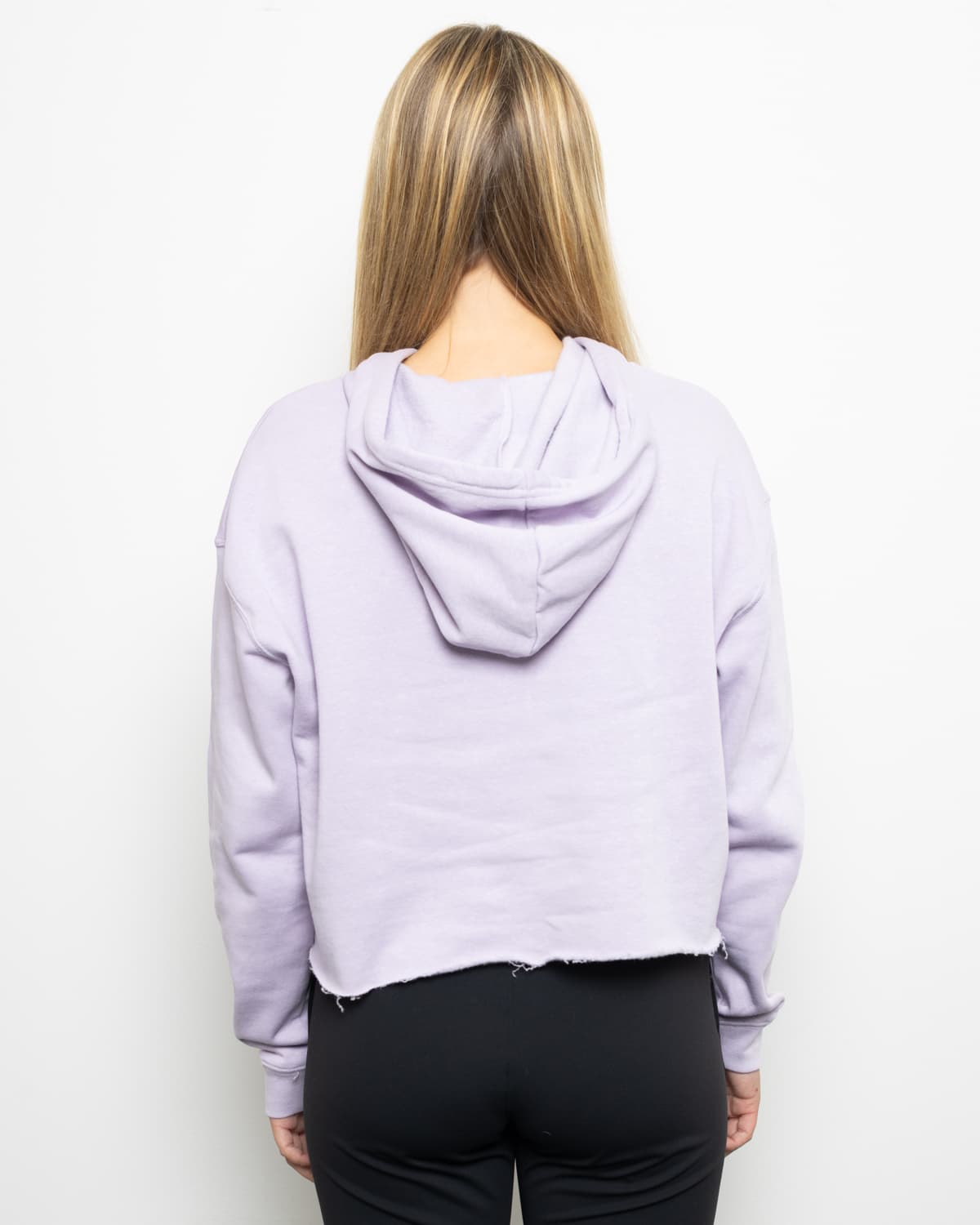 Classic Pig Women's Crop Hoodie (Lilac)