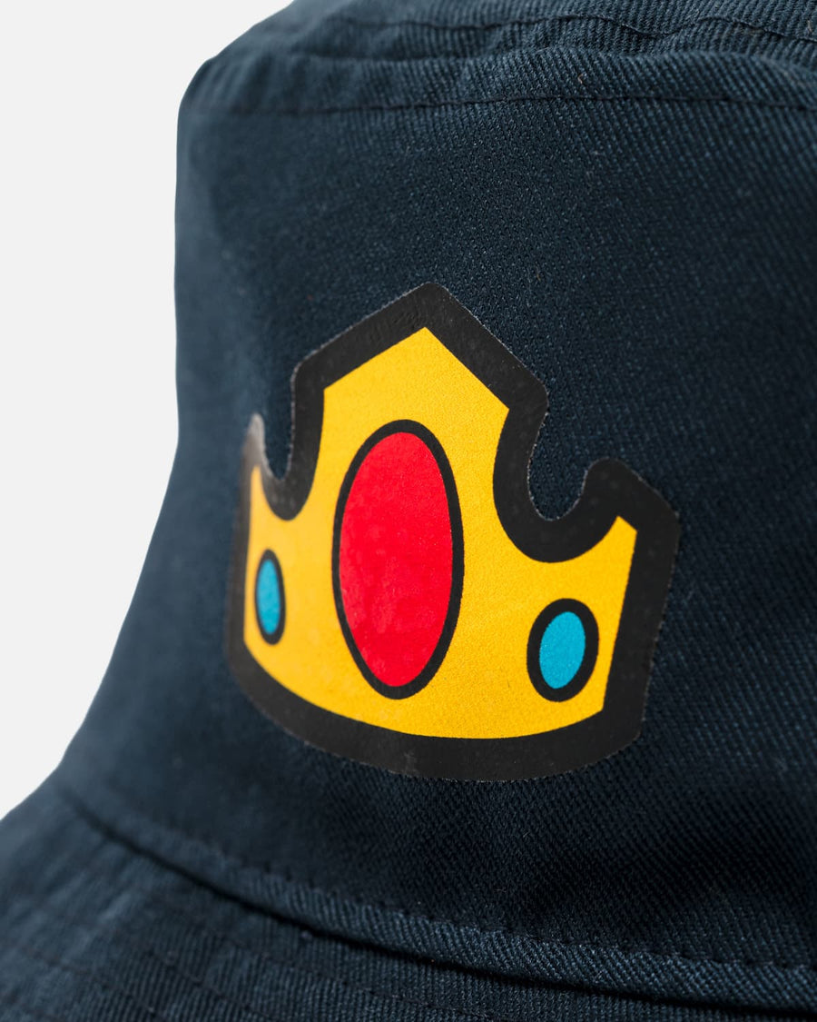 Classic Crown Bucket Hat (Navy)