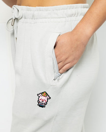 Classic Pig Unisex Jogger Sweatpants (Lunar Rock)