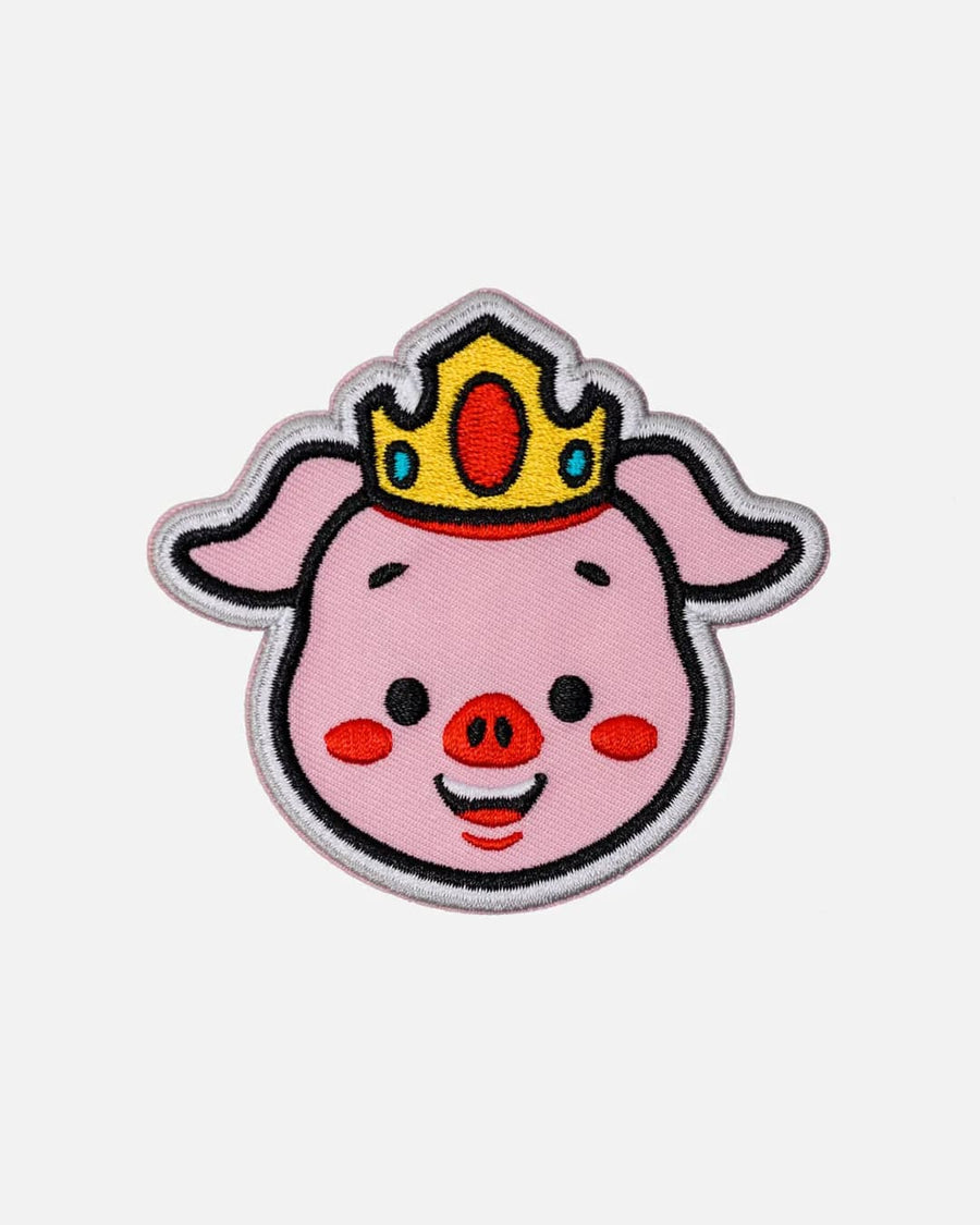 Classic Pig Embroidered Patch