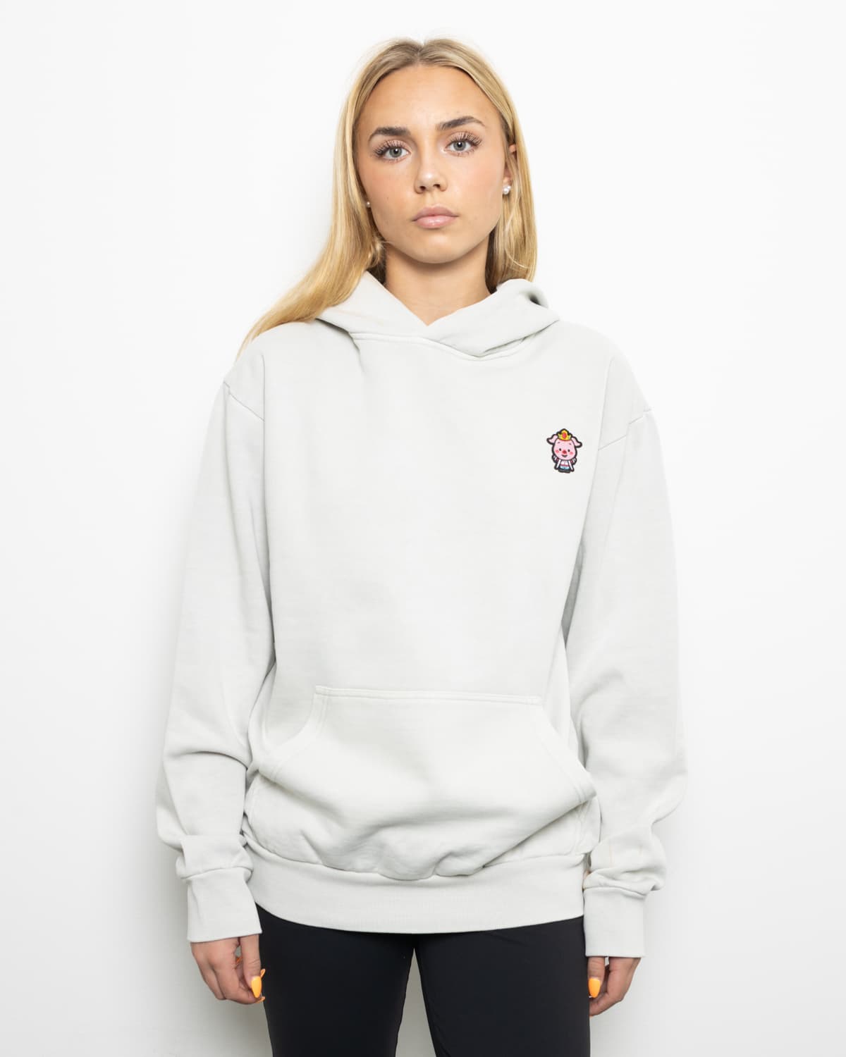 Classic Pig Pull Over Hoodie (Lunar Rock)