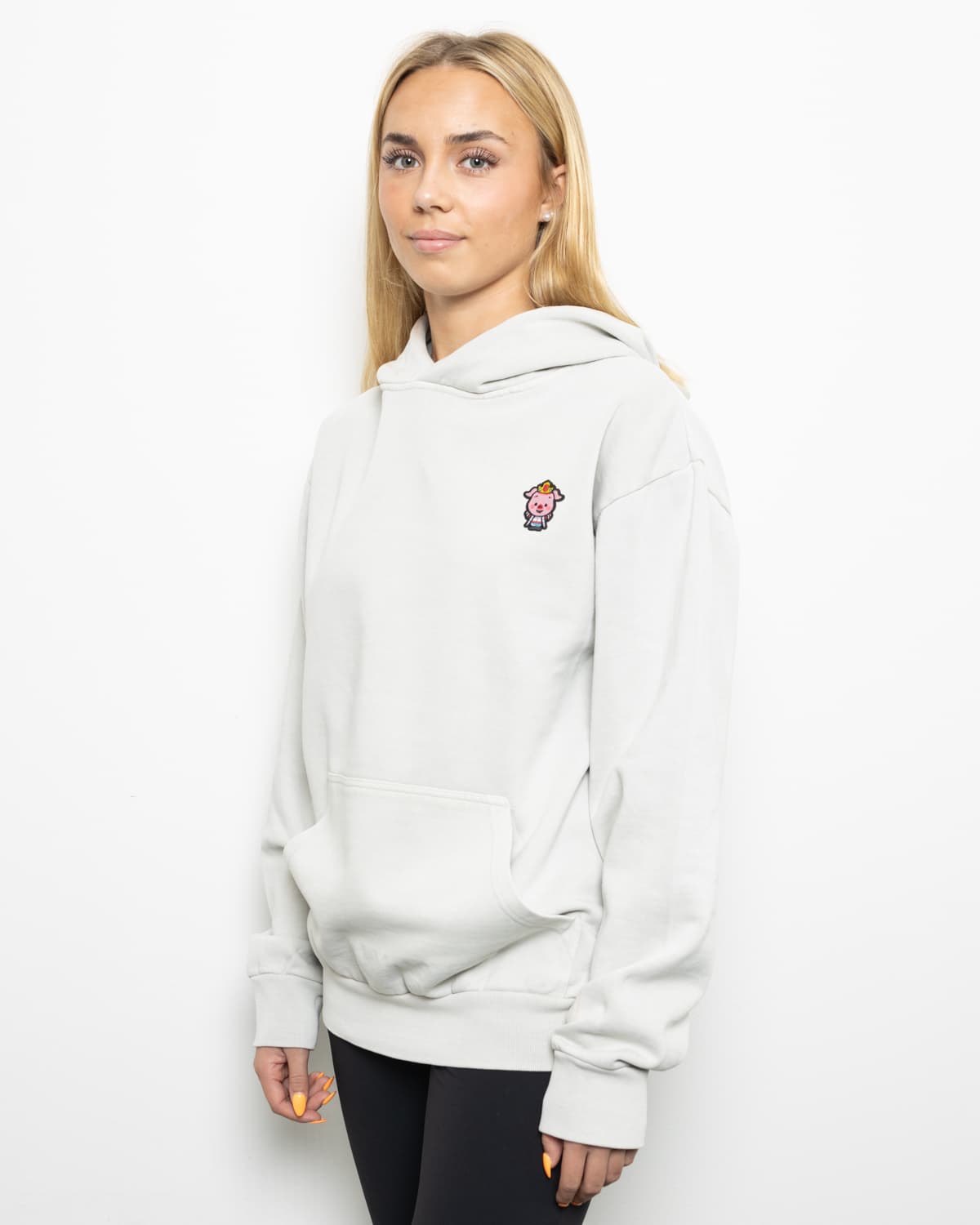 Classic Pig Pull Over Hoodie (Lunar Rock)