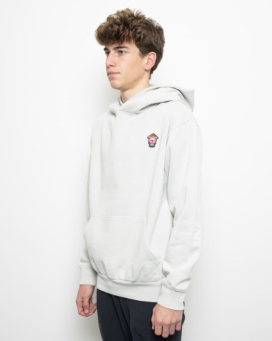 Classic Pig Pull Over Hoodie (Lunar Rock)