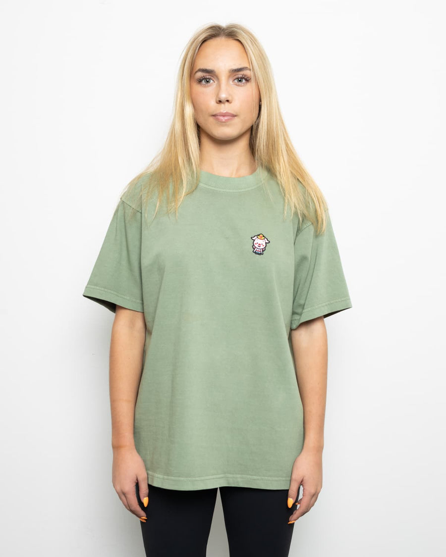 Classic Pig Tee (Oil Green)