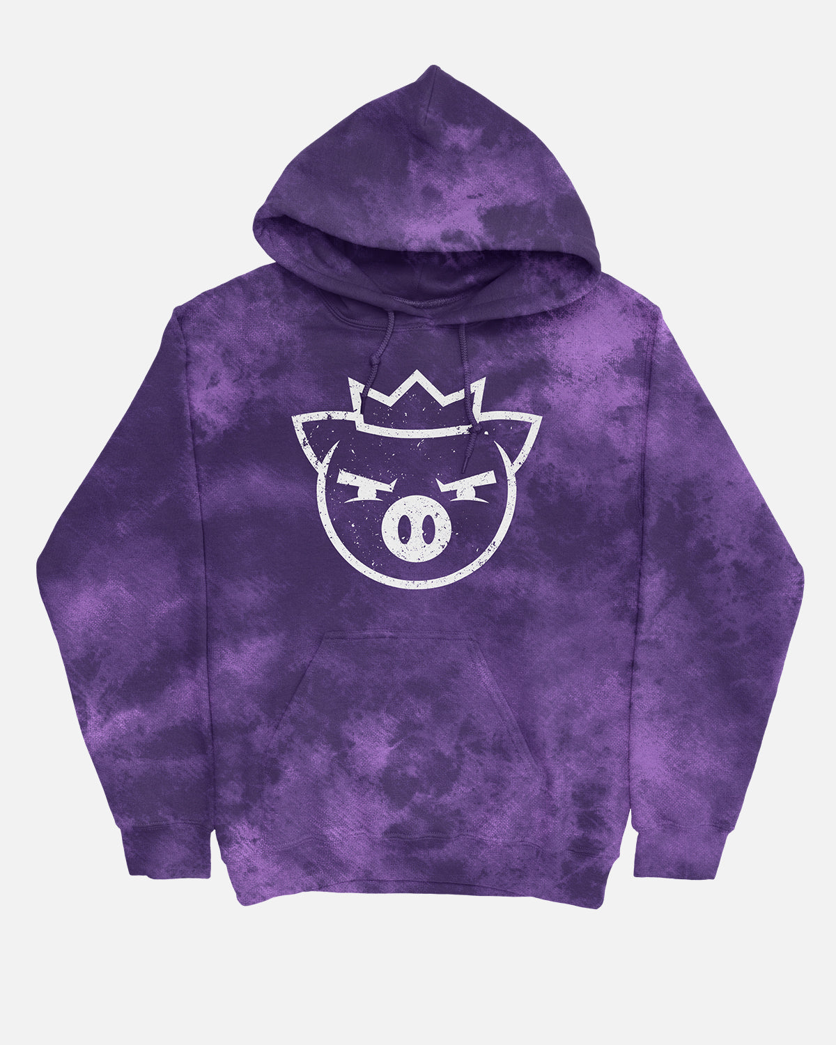Ghost King Glow In The Dark Hoodie (Purple Cloud Wash)