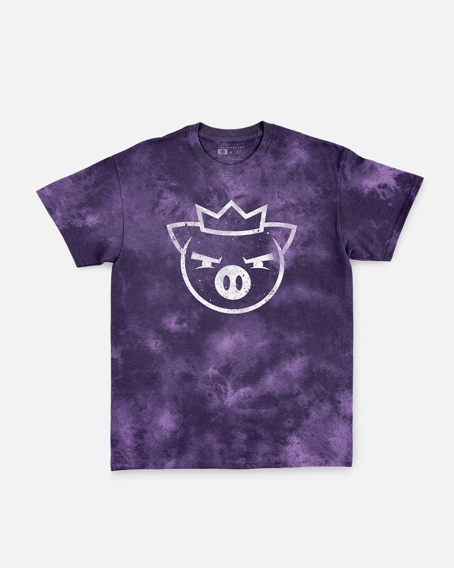 Ghost King Glow In The Dark Tee (Purple Cloud Wash)