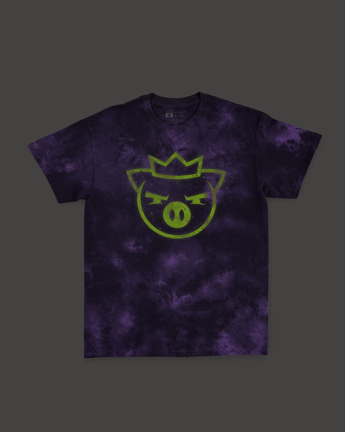 Ghost King Glow In The Dark Tee (Purple Cloud Wash)