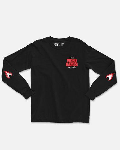 Hot Elbows Long Sleeve Tee (Black)