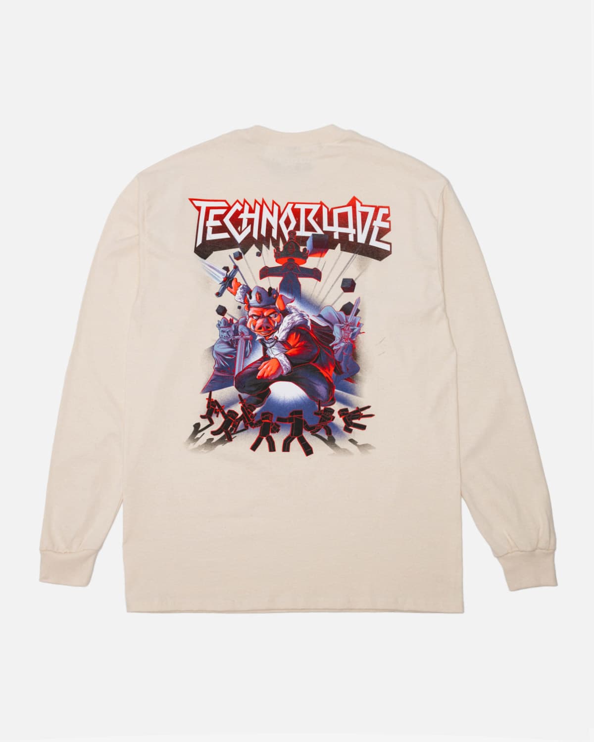 Legend of Technoblade Long Sleeve Tee (Cream)