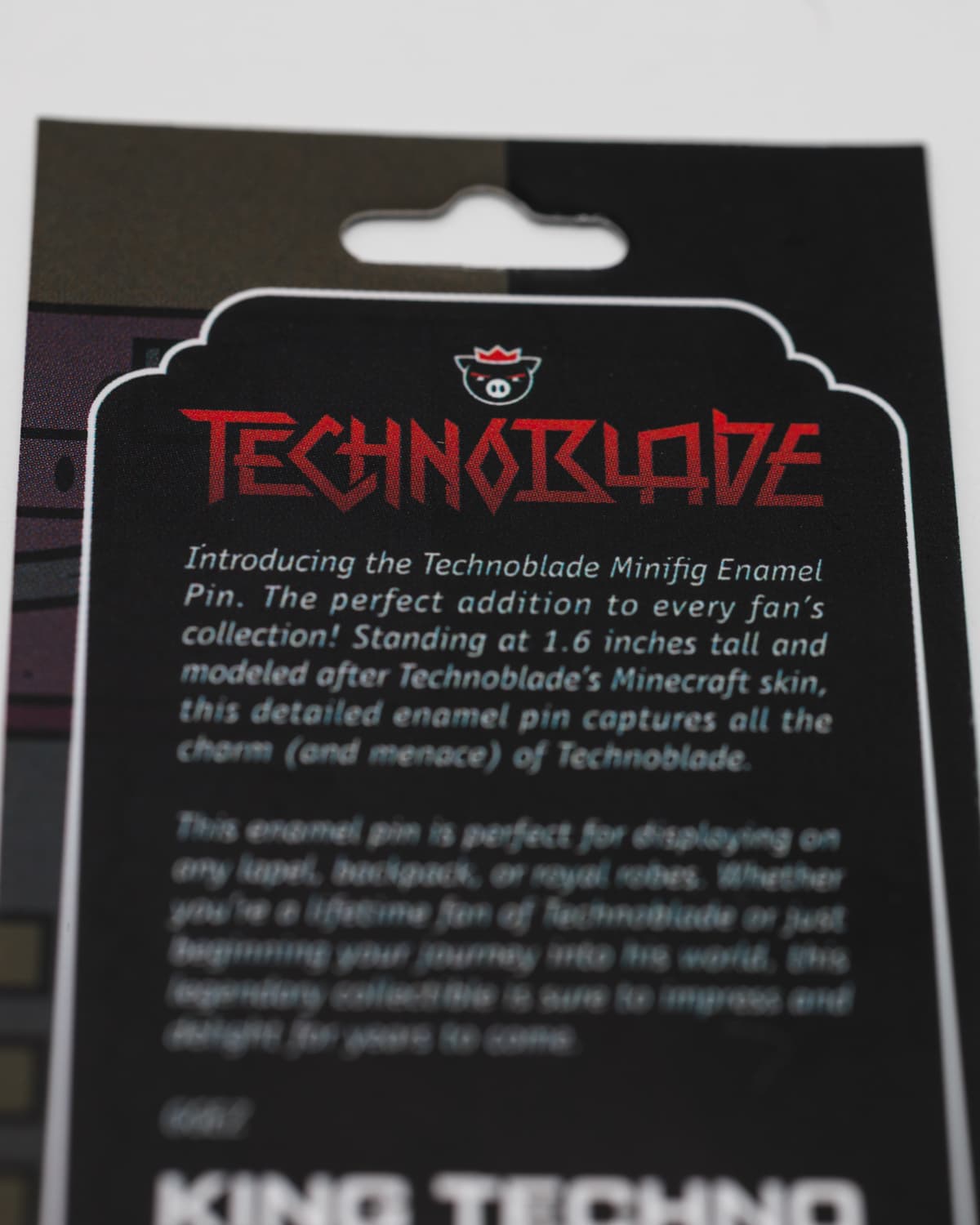 Technoblade Mini Fig Enamel Pin