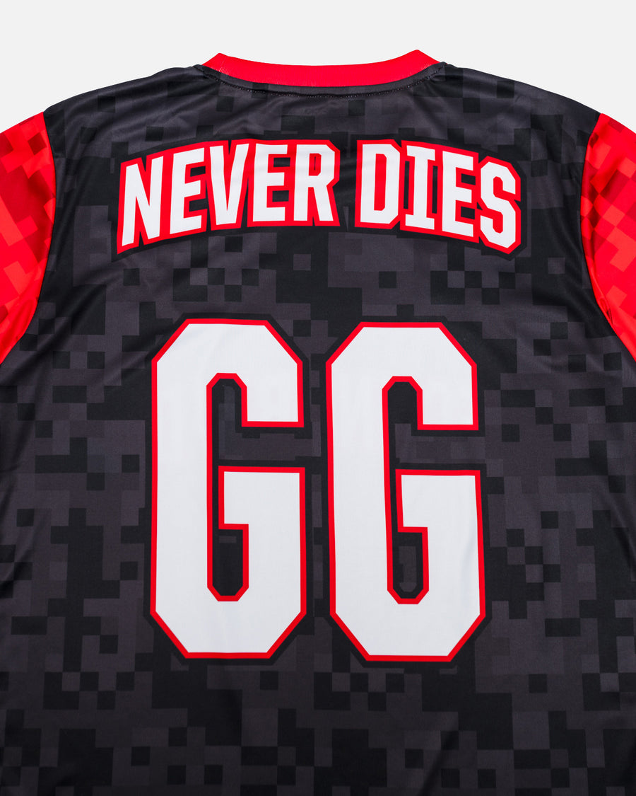 Never Dies Gaming Jersey (Black/Red)