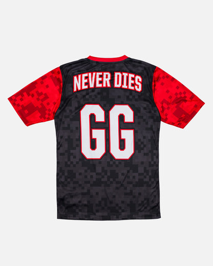 Never Dies Gaming Jersey (Black/Red)