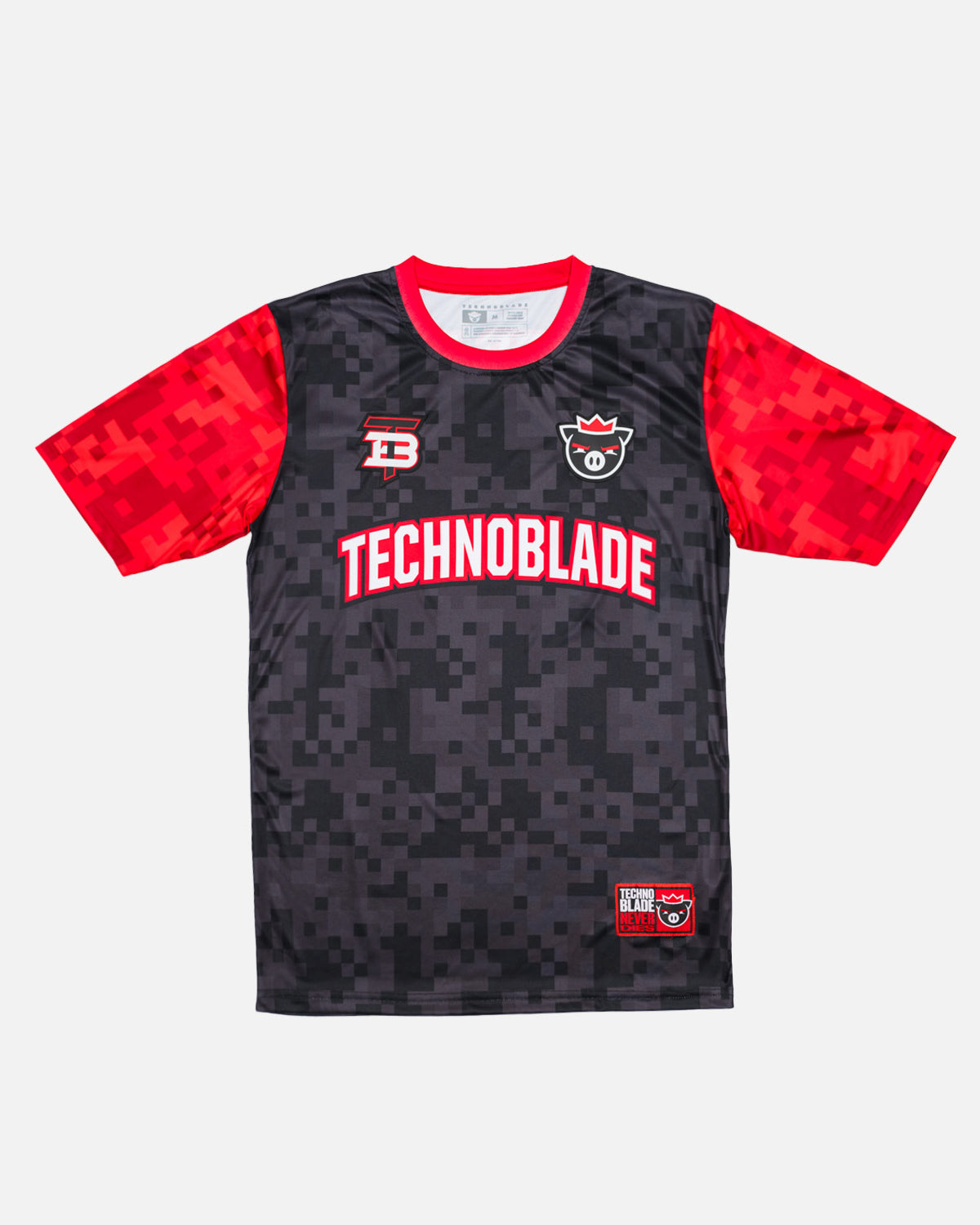 Never Dies Gaming Jersey (Black/Red)