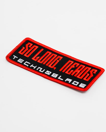 So Long Nerds Embroidered Patch