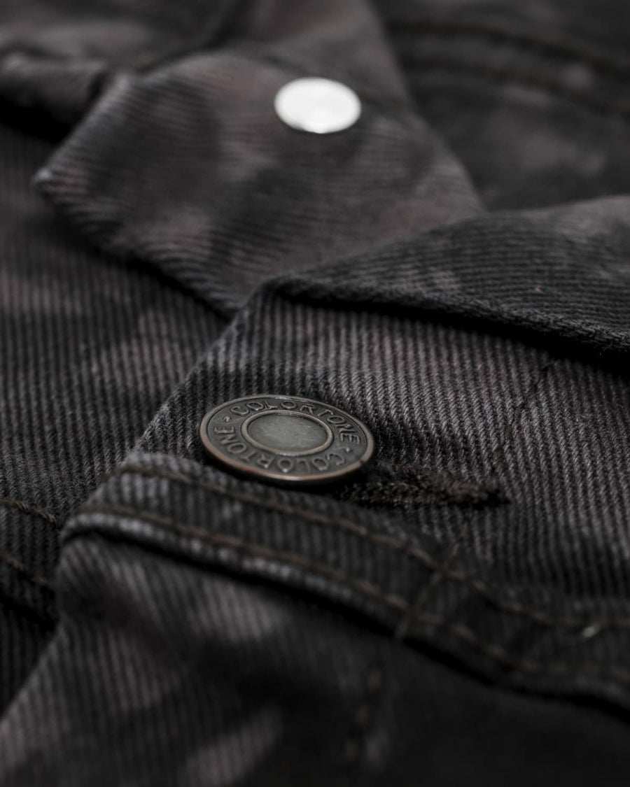 Technoblade Tie Dye Denim Jacket (Black)